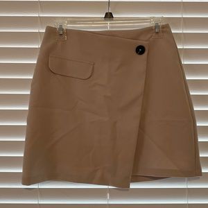 False button up skirt